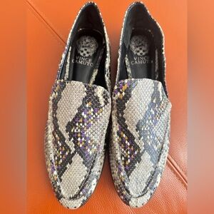 Vince Camuto Multicolor Snakeskin Loafers